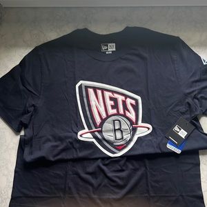 NWT Dark blue cotton official NY Nets tee